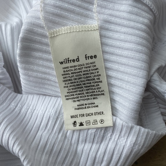 Wilfred Free ribbed sleeveless mock neck top - Picture 3 of 4